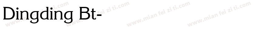 Dingding Bt字体转换